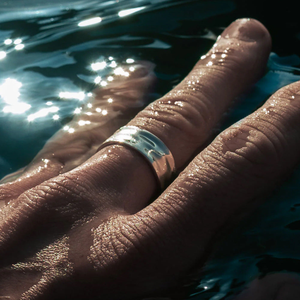 TIDAL CURVE RING - SLIVER