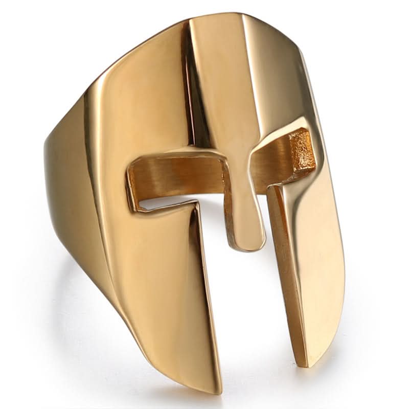 SPARTAN HELMET RING - GOLD