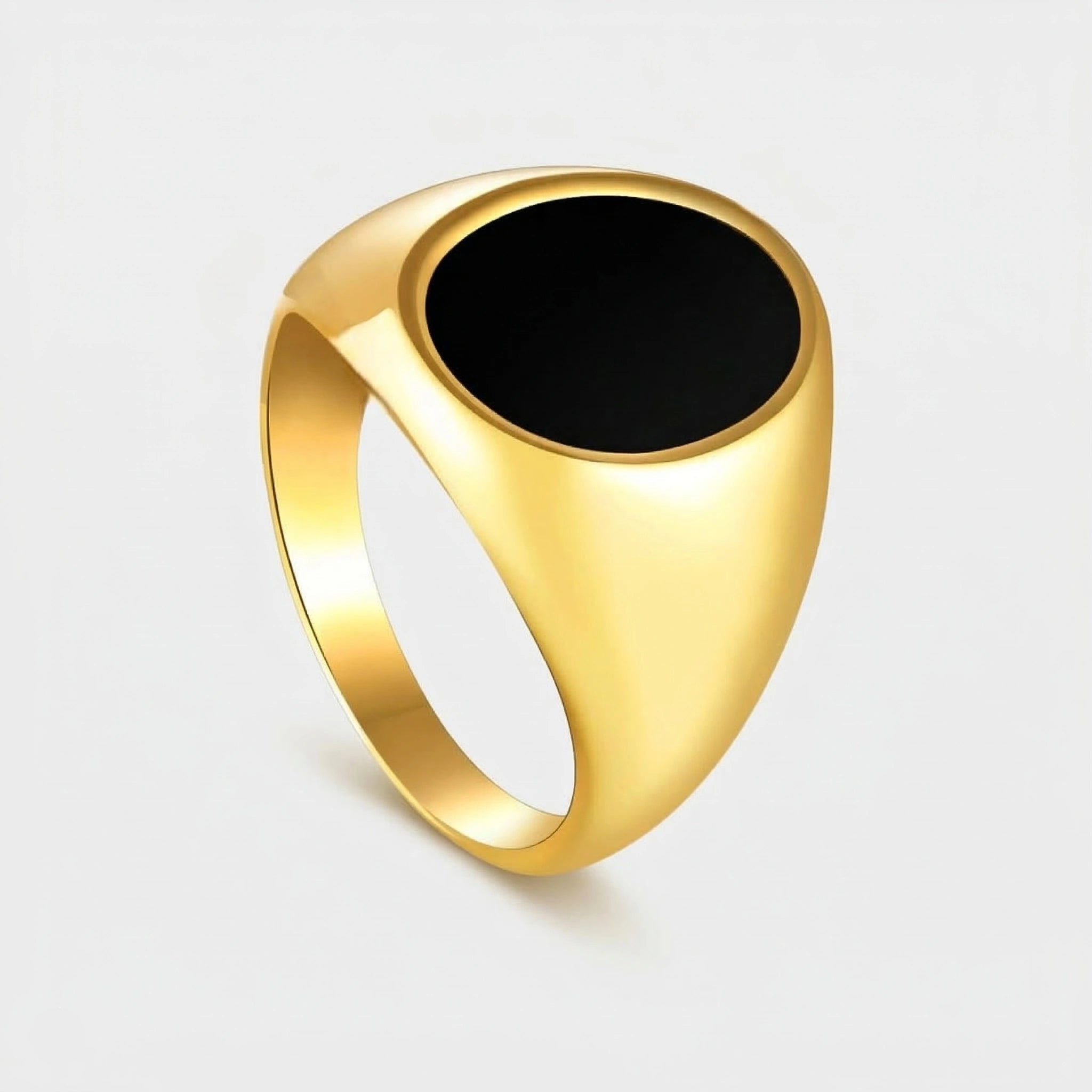 BOUJISPHERE - OVAL AGATE RING - GOLD