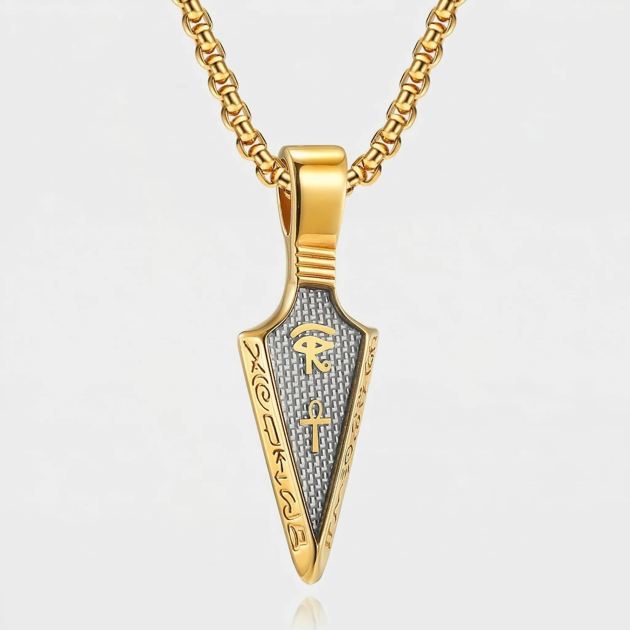 BOUJISPHERE HORUS EYE NECKLACE - GOLD