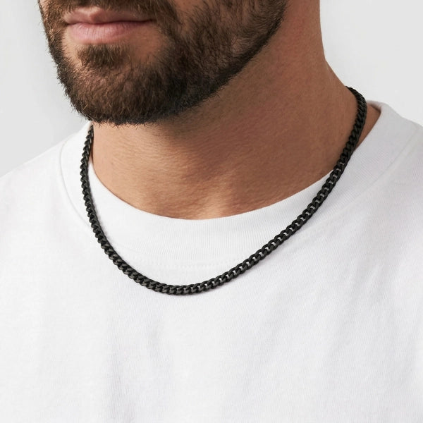 CUBAN LINK CHAIN - BLACK