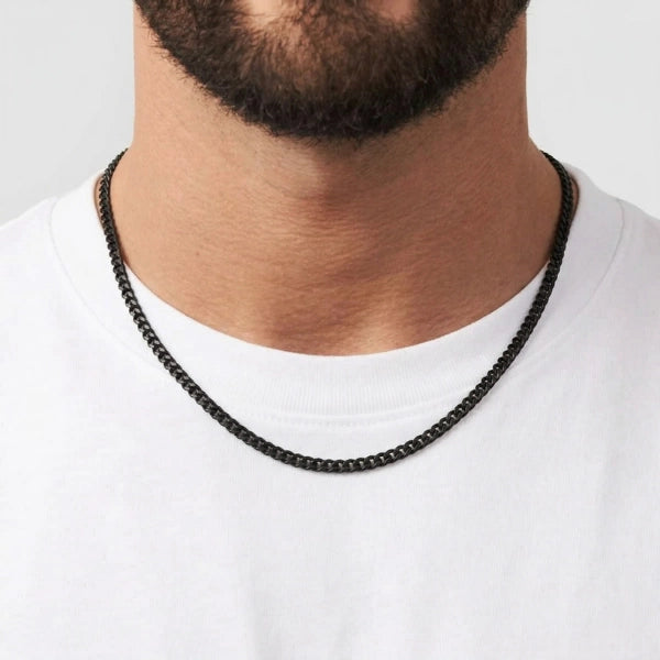 CUBAN LINK CHAIN - BLACK