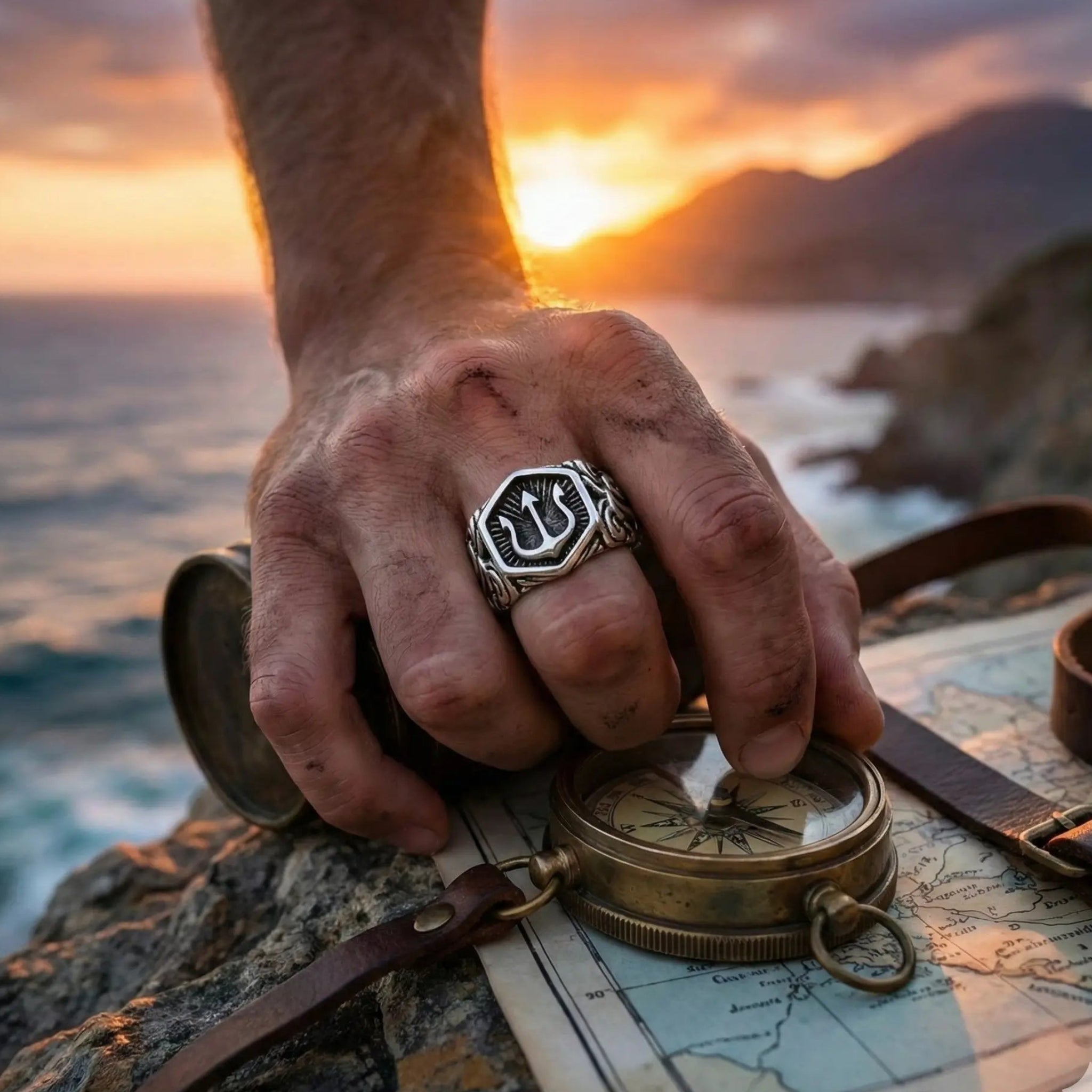 POSEIDON RING - SILVER