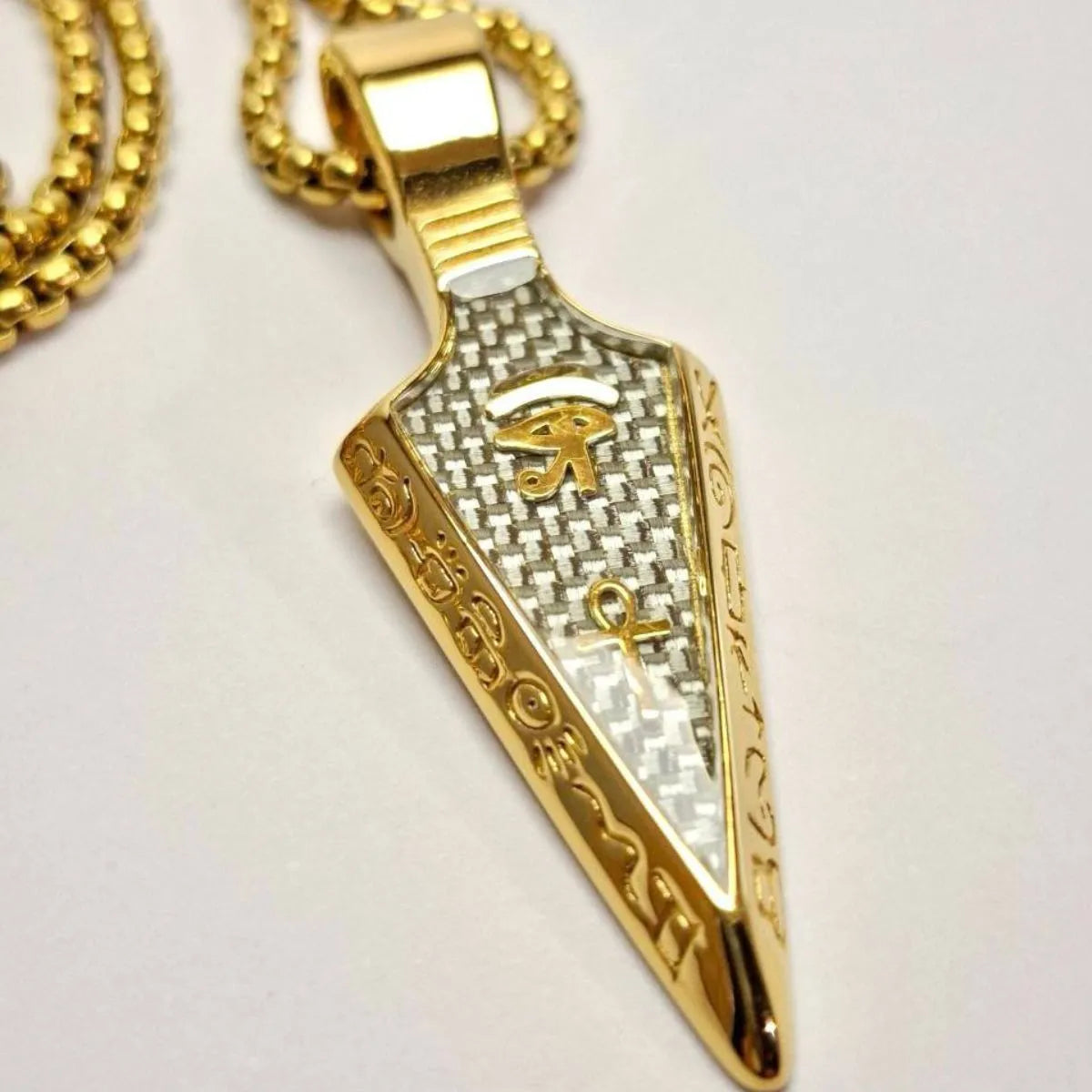 HORUS EYE NECKLACE - GOLD