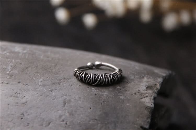 BRAIDED RING – SILVER - Boujisphere