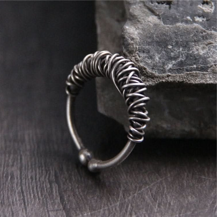 BRAIDED RING – SILVER - Boujisphere