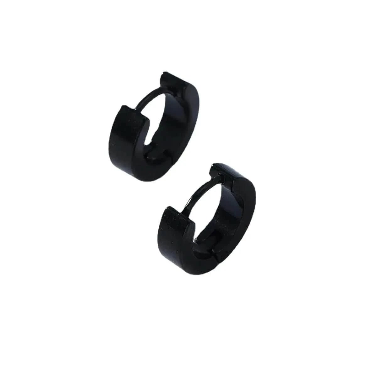 CIRCLE EARRING - BLACK - Boujisphere
