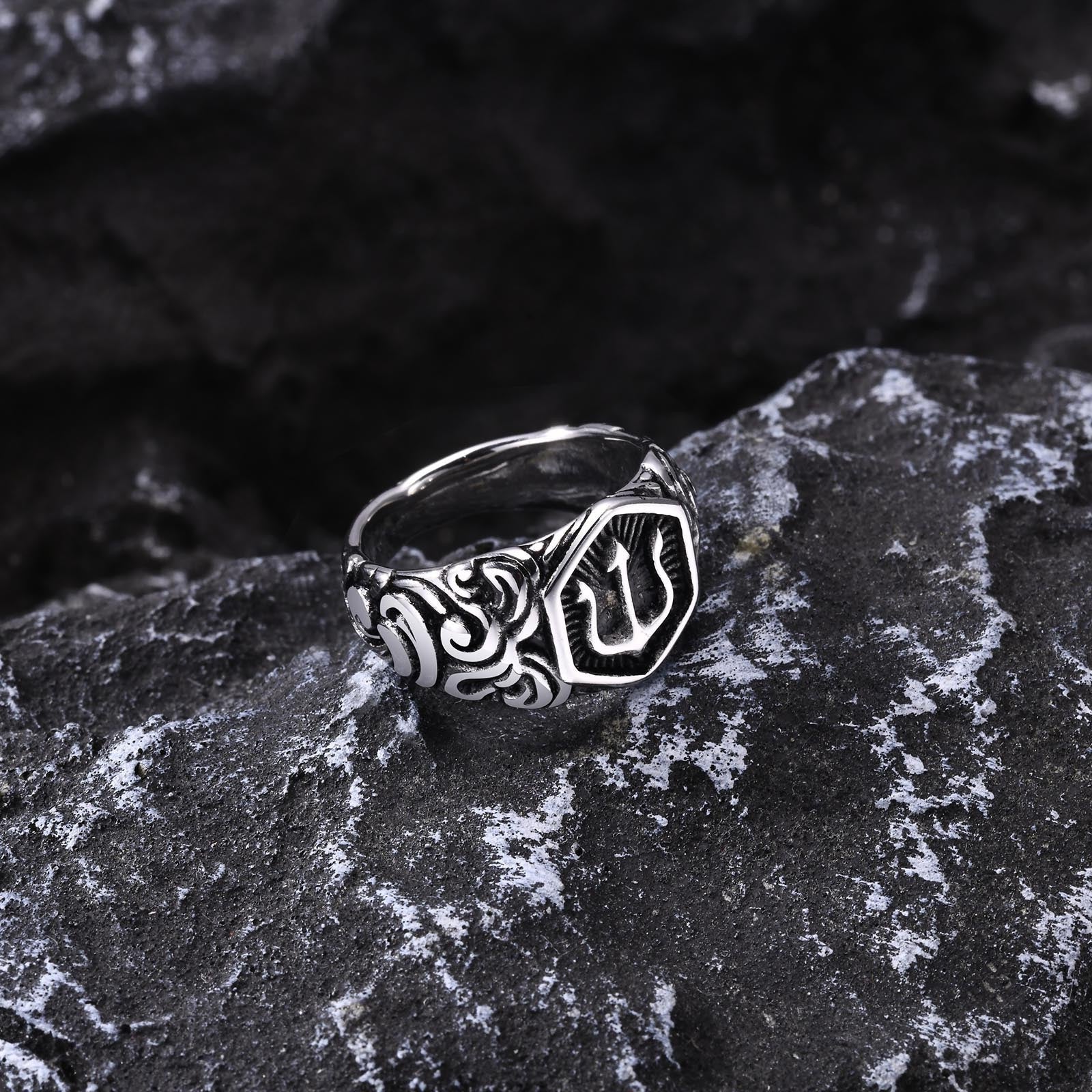 POSEIDON RING - SILVER