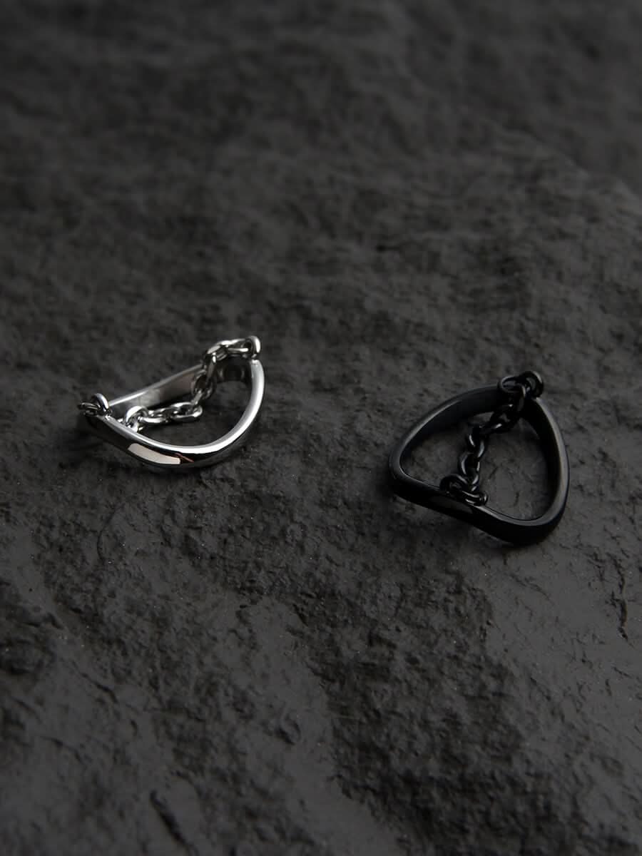 DOUBLE LAYER RING - SILVER - Boujisphere