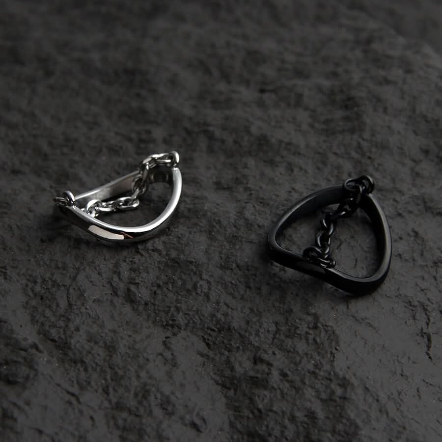 DOUBLE LAYER RING - SILVER - Boujisphere
