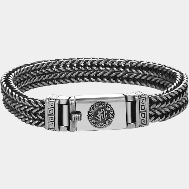 DOUBLE - TAIL TWISTED BRACELET - SILVER - Boujisphere