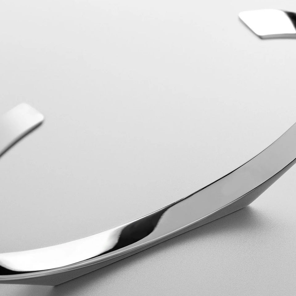RECTANGLE CUFF BRACELET - SILVER