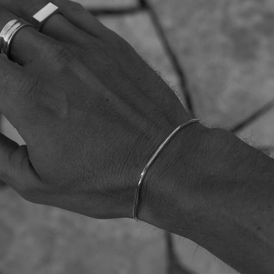 OCTAGONAL BRACELET - SILVER