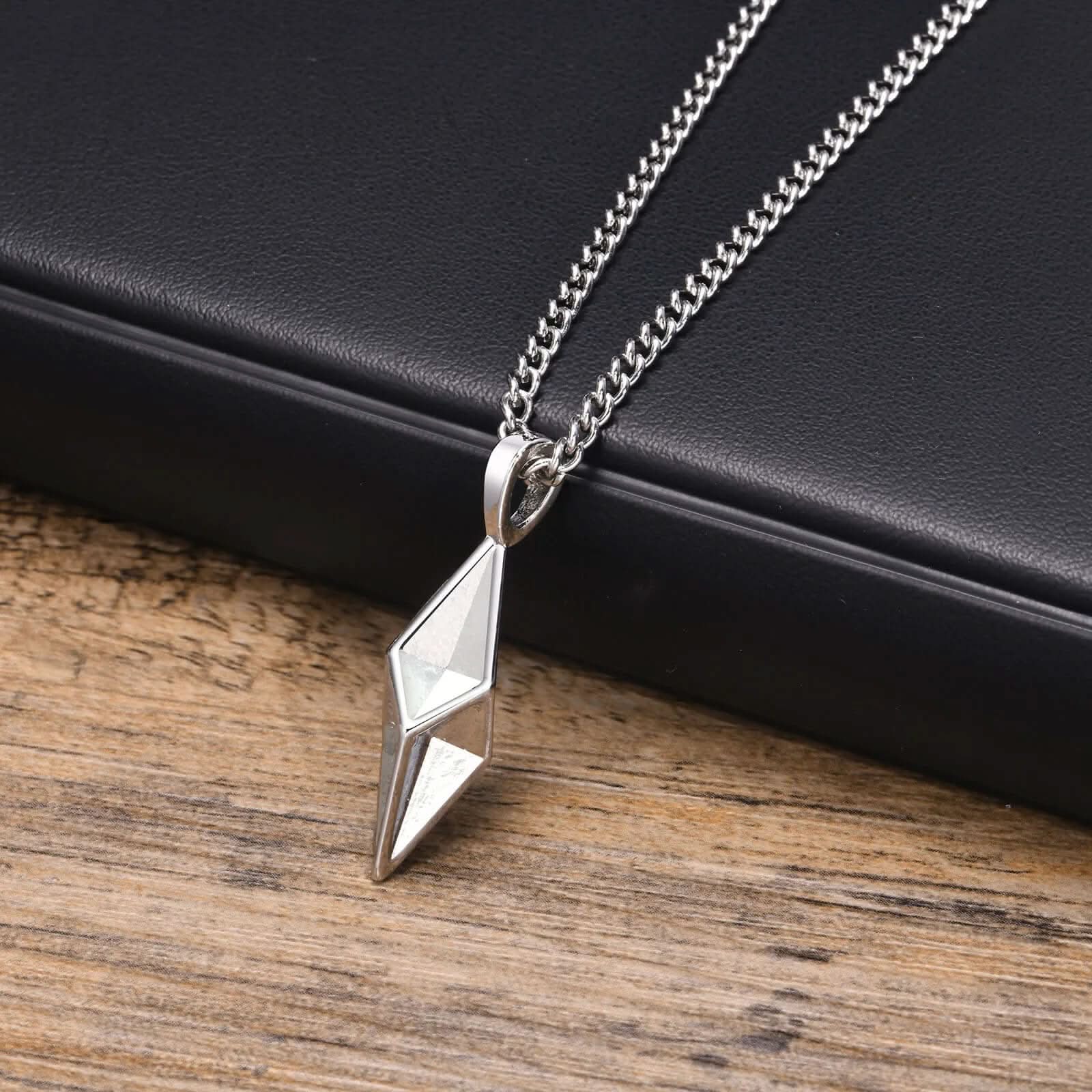HEPHAESTUS DIAMOND NECKLACE - SILVER - Boujisphere