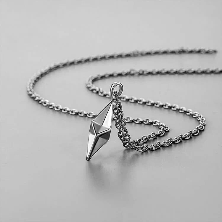 HEPHAESTUS DIAMOND NECKLACE - SILVER - Boujisphere