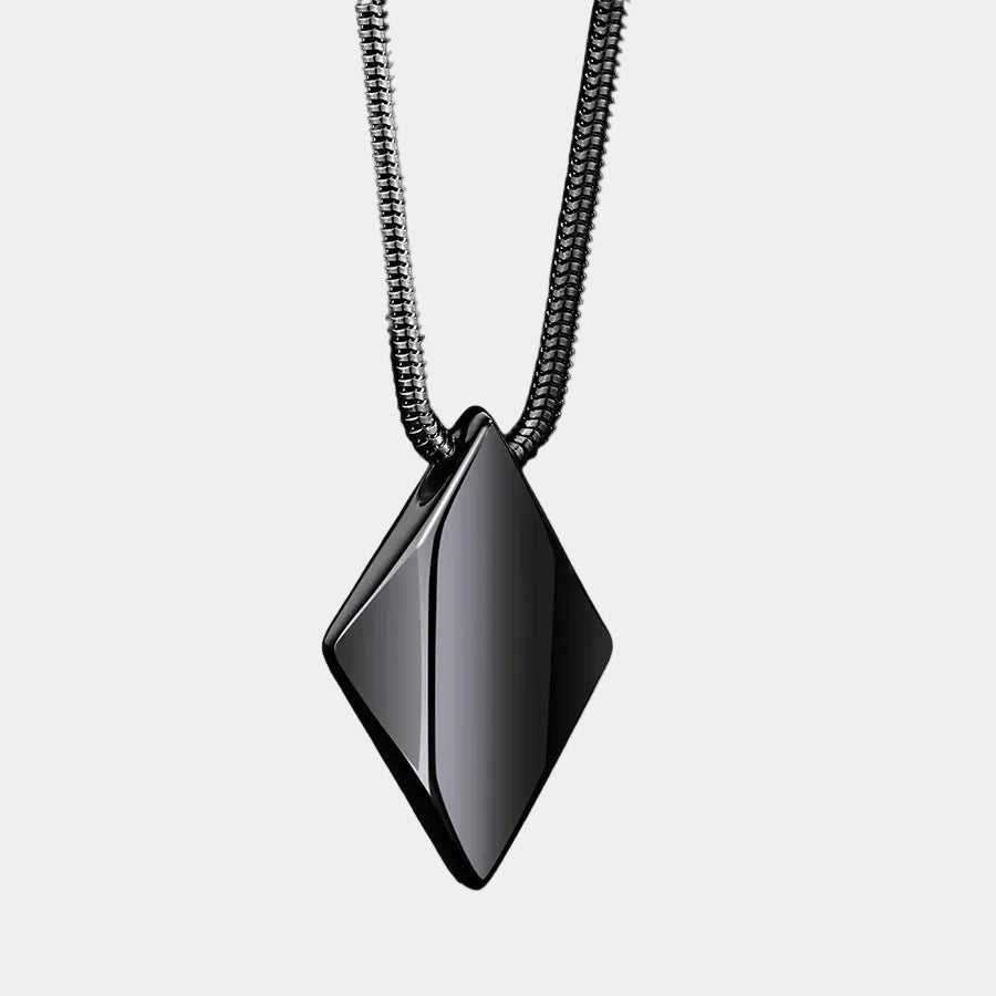 HEPHAESTUS GEM NECKLACE - BLACK - Boujisphere
