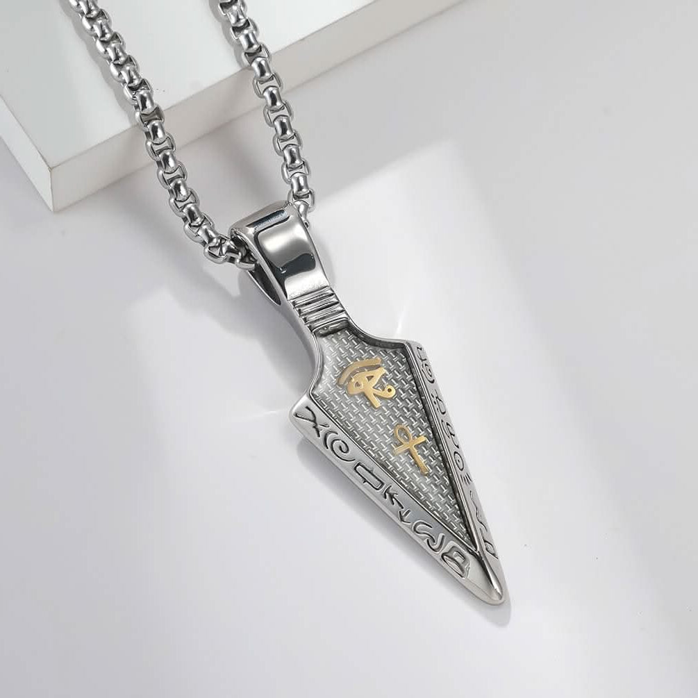 HORUS EYE NECKLACE - SILVER - Boujisphere