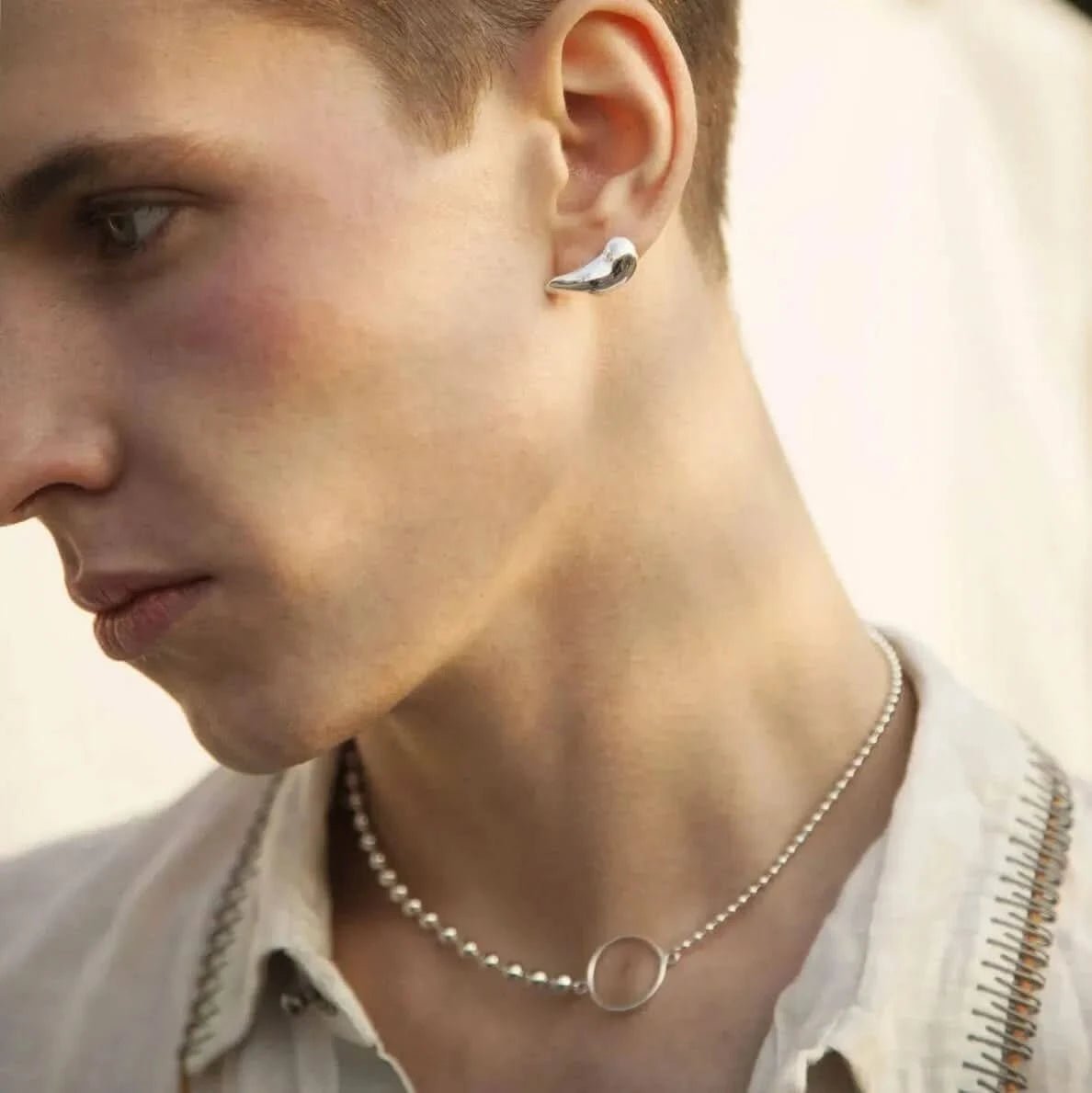 LOBE EARRING - SILVER - Boujisphere