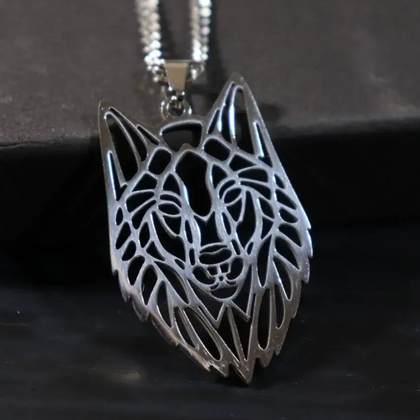 WOLF NECKLACE - SILVER