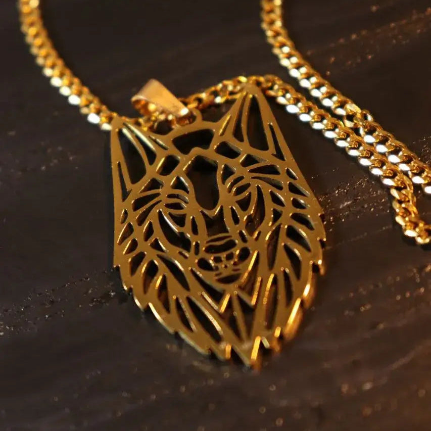 WOLF NECKLACE - GOLD