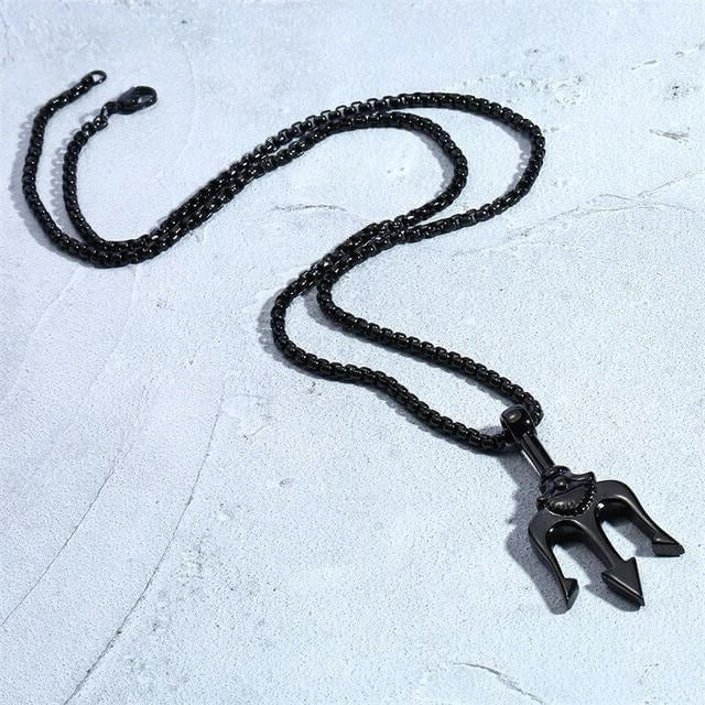 POSEIDON NECKLACE - BLACK - Boujisphere