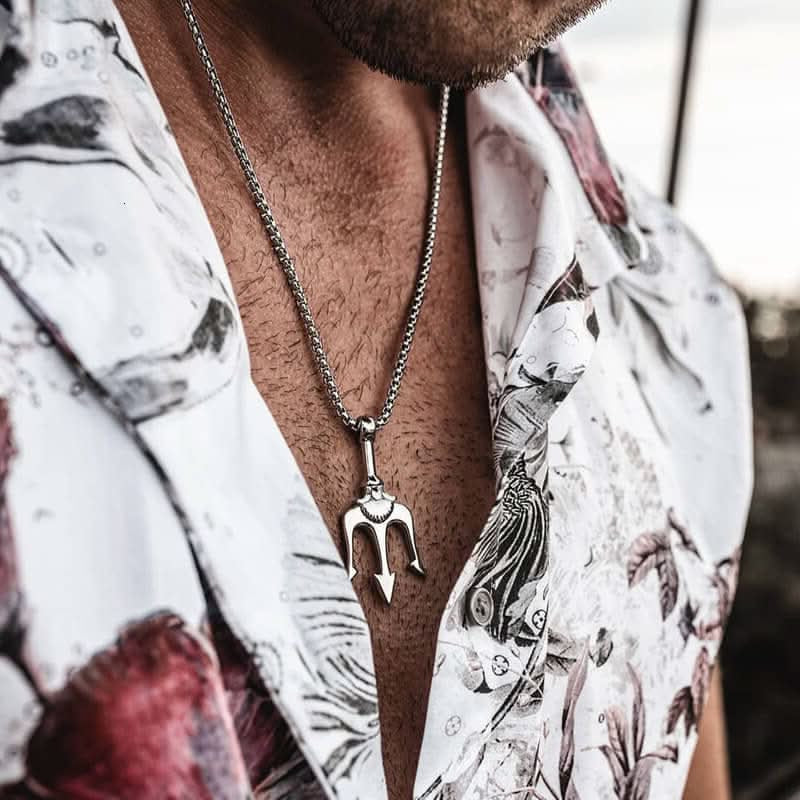 POSEIDON NECKLACE - SILVER - Boujisphere