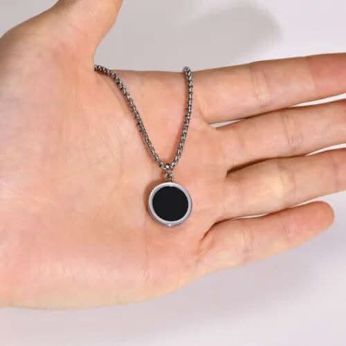 ROUND NECKLACE – BLACK - Boujisphere
