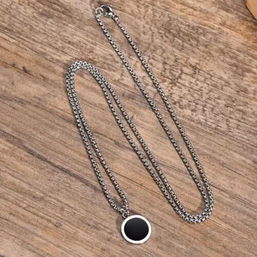 ROUND NECKLACE – BLACK - Boujisphere