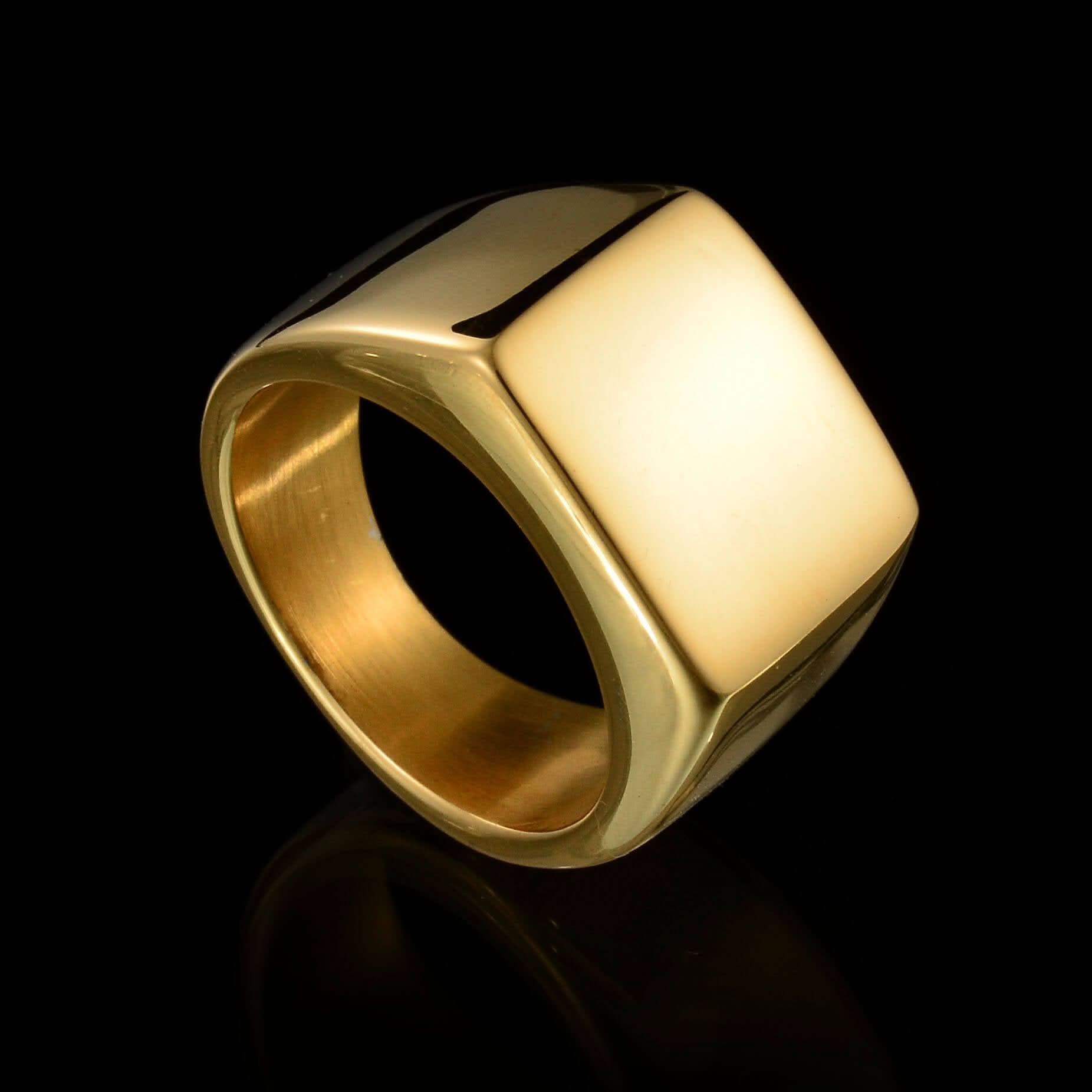 SQUARE RING - GOLD - Boujisphere