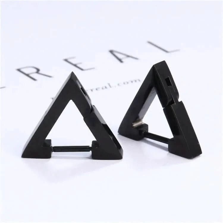 TRIANGLE EARRING - BLACK - Boujisphere