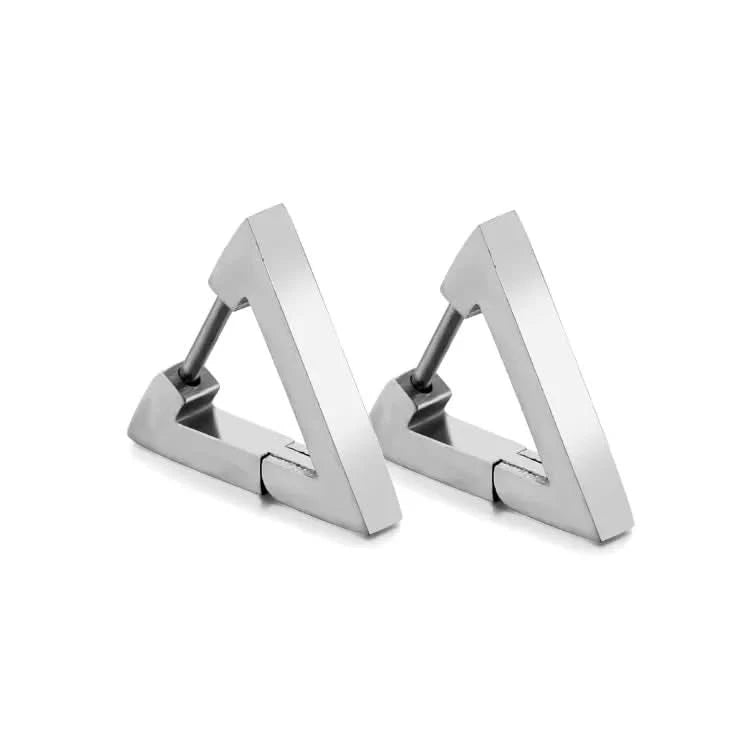 TRIANGLE EARRING - SILVER - Boujisphere
