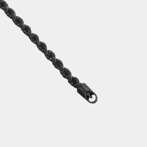 TWIST CHAIN BRACELET - BLACK - Boujisphere