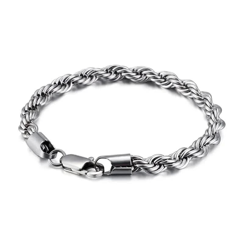 TWIST CHAIN BRACELET - SILVER - Boujisphere