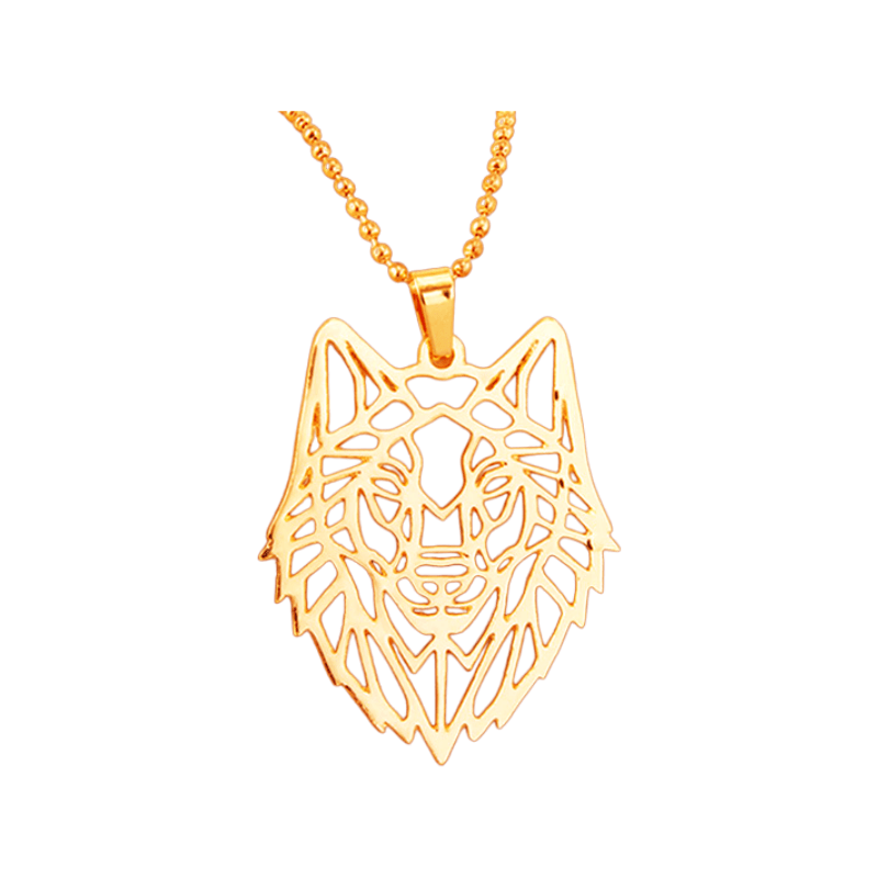 WOLF NECKLACE - GOLD - Boujisphere