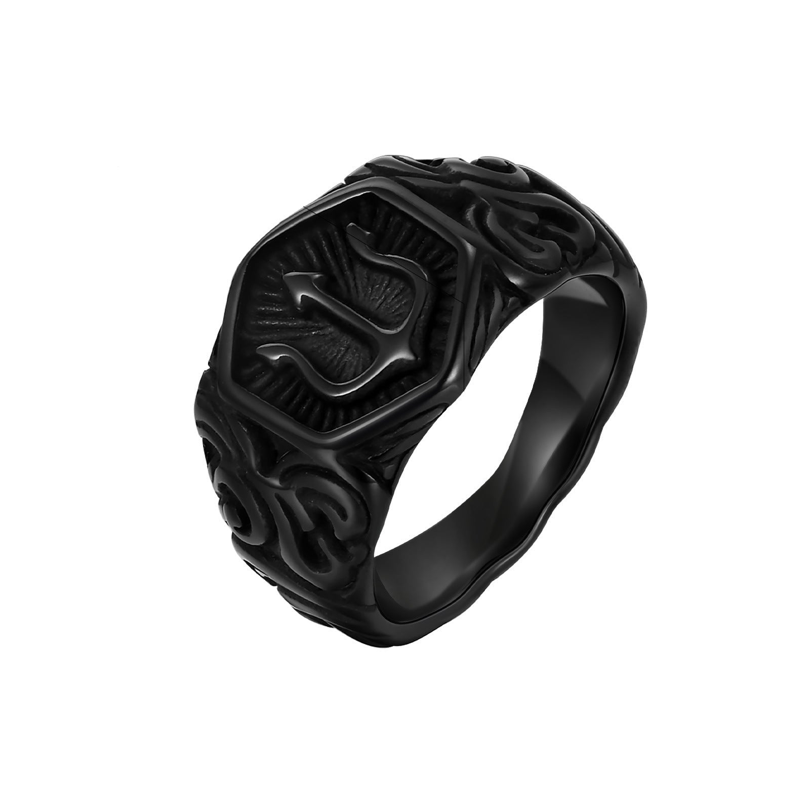 POSEIDON RING - BLACK