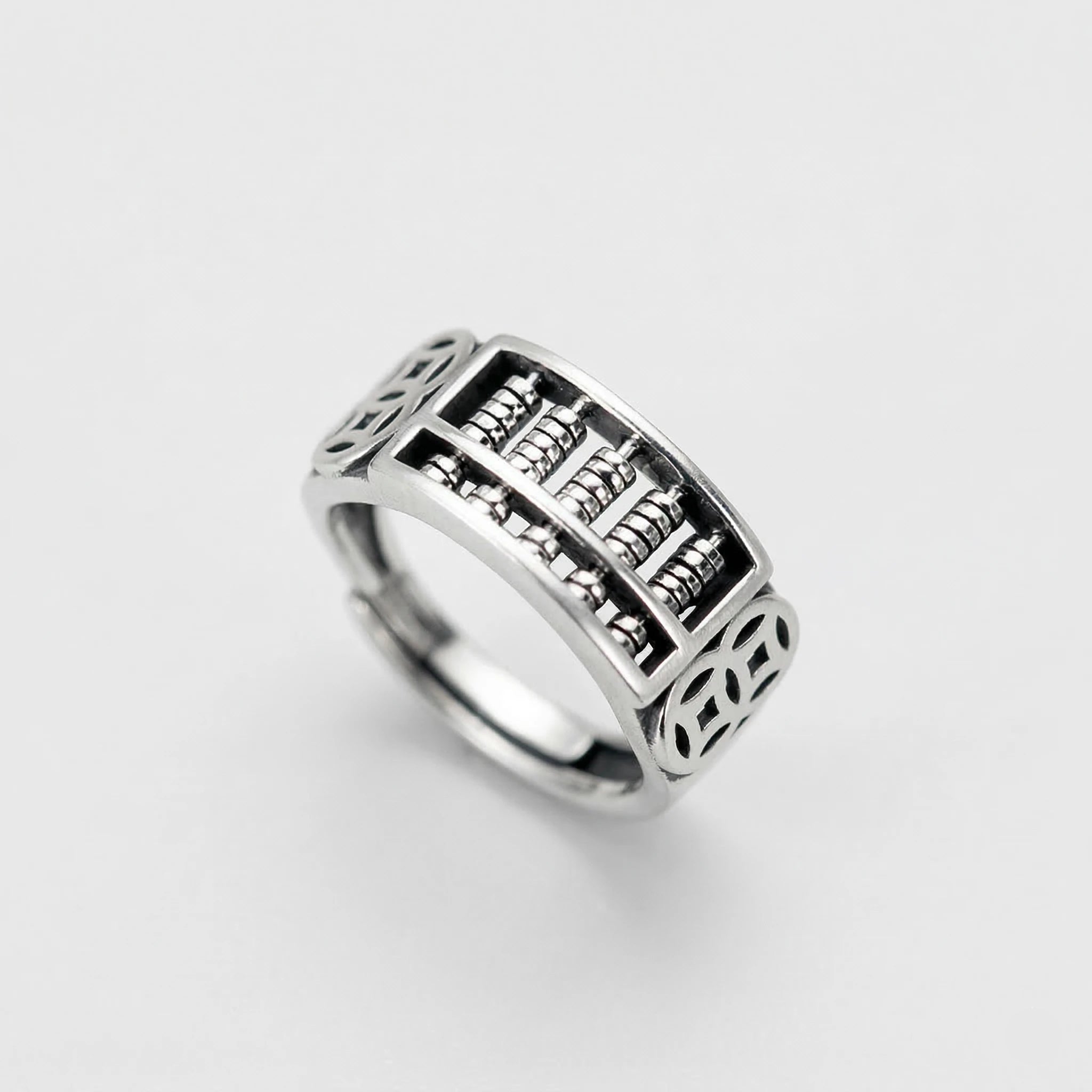 BOUJISPHERE - ABACUS RING - SILVER
