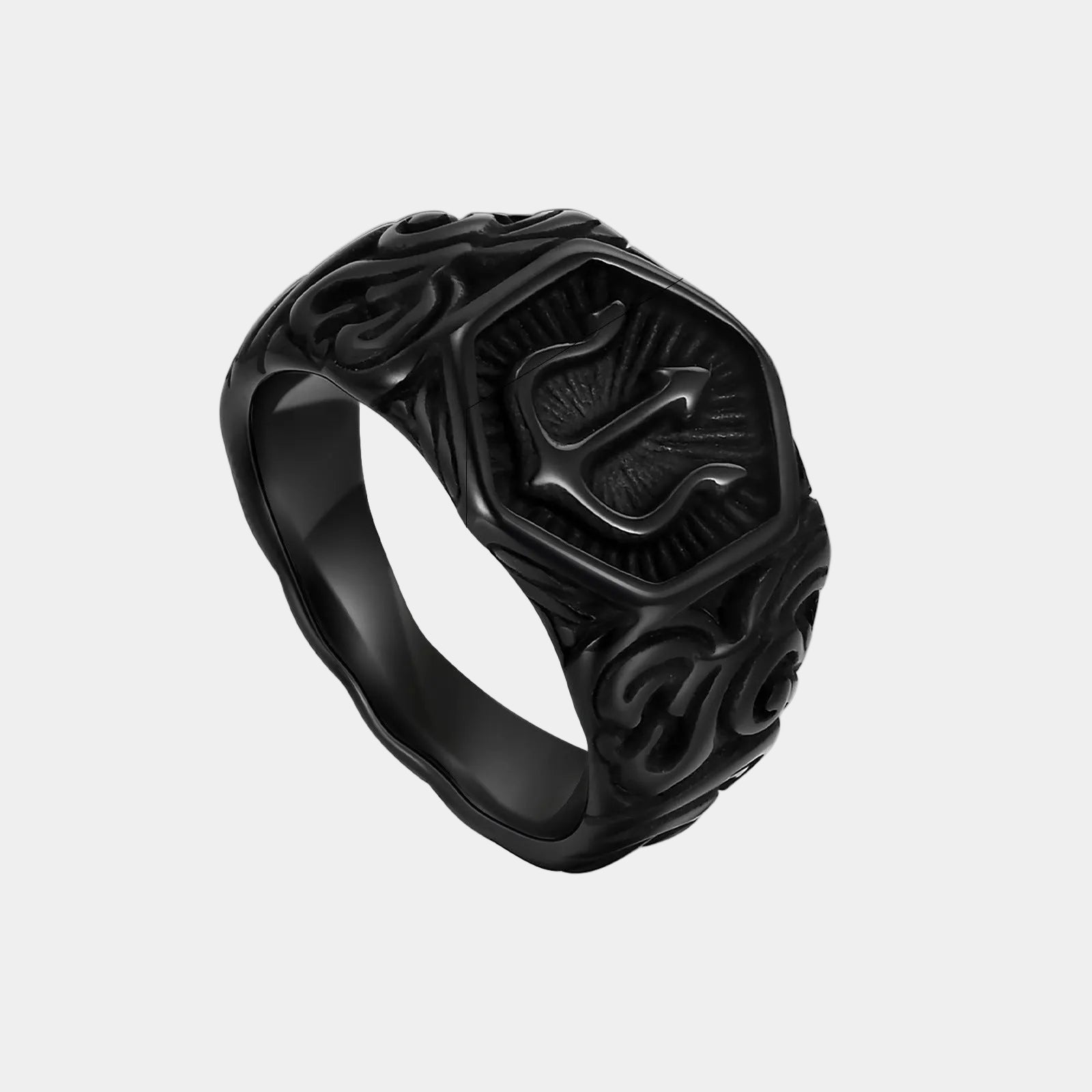 BOUJISPHERE - POSEIDON RING - BLACK