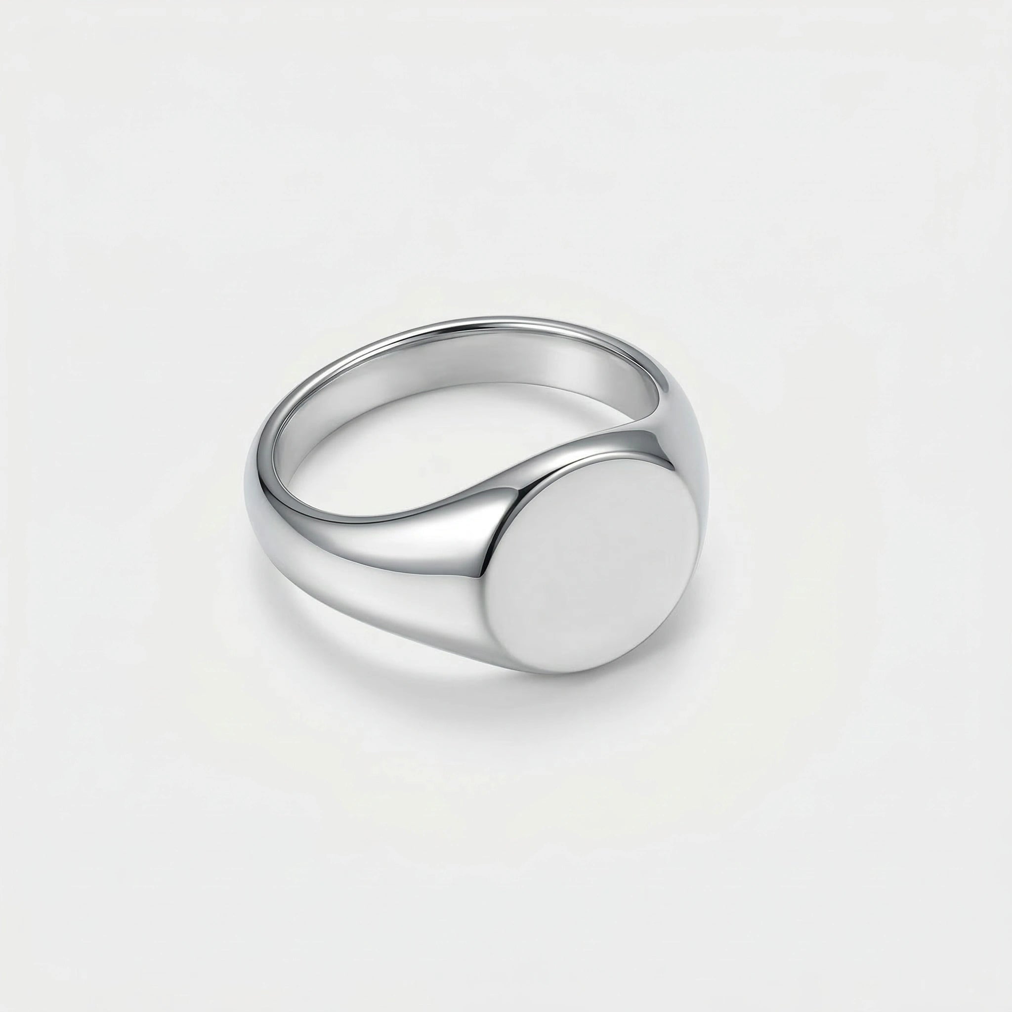 BOUJISPHERE - ROUND SIGNET RING - SLIVER