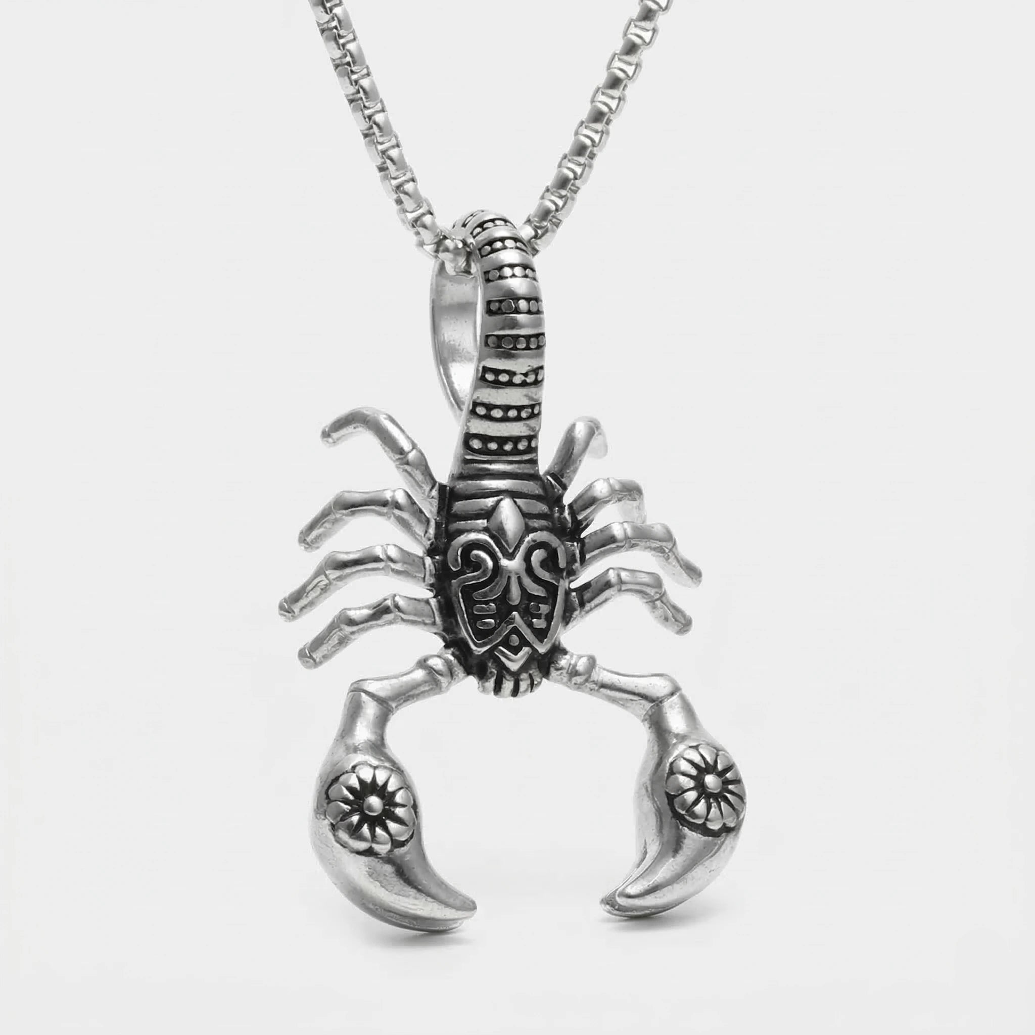BOUJISPHERE - SCORPION NECKLACE - SILVER