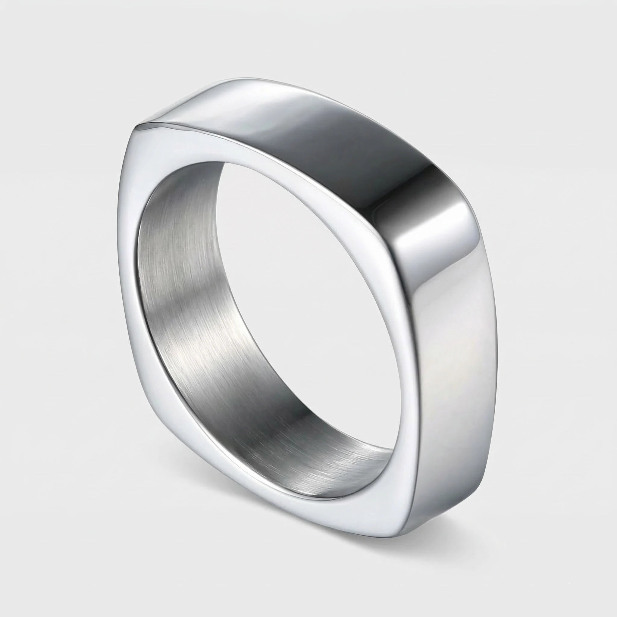 BOUJISPHERE - THIN SQUARE RING - SILVER