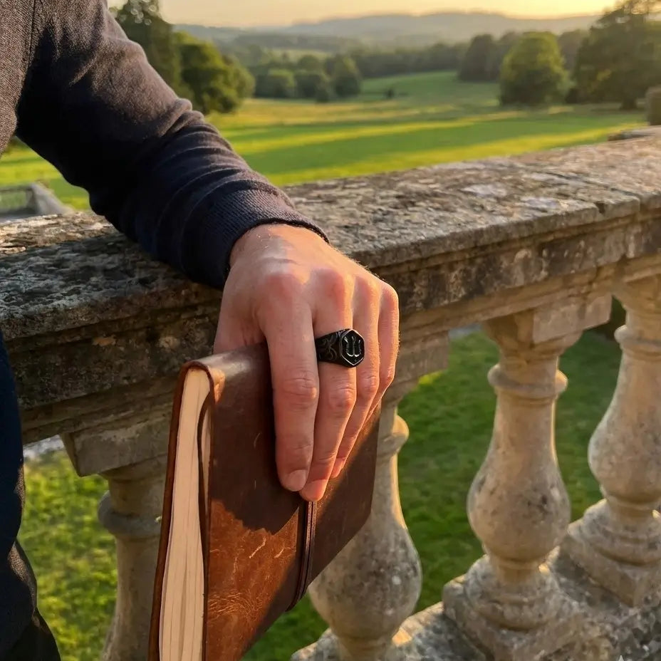 POSEIDON RING - BLACK