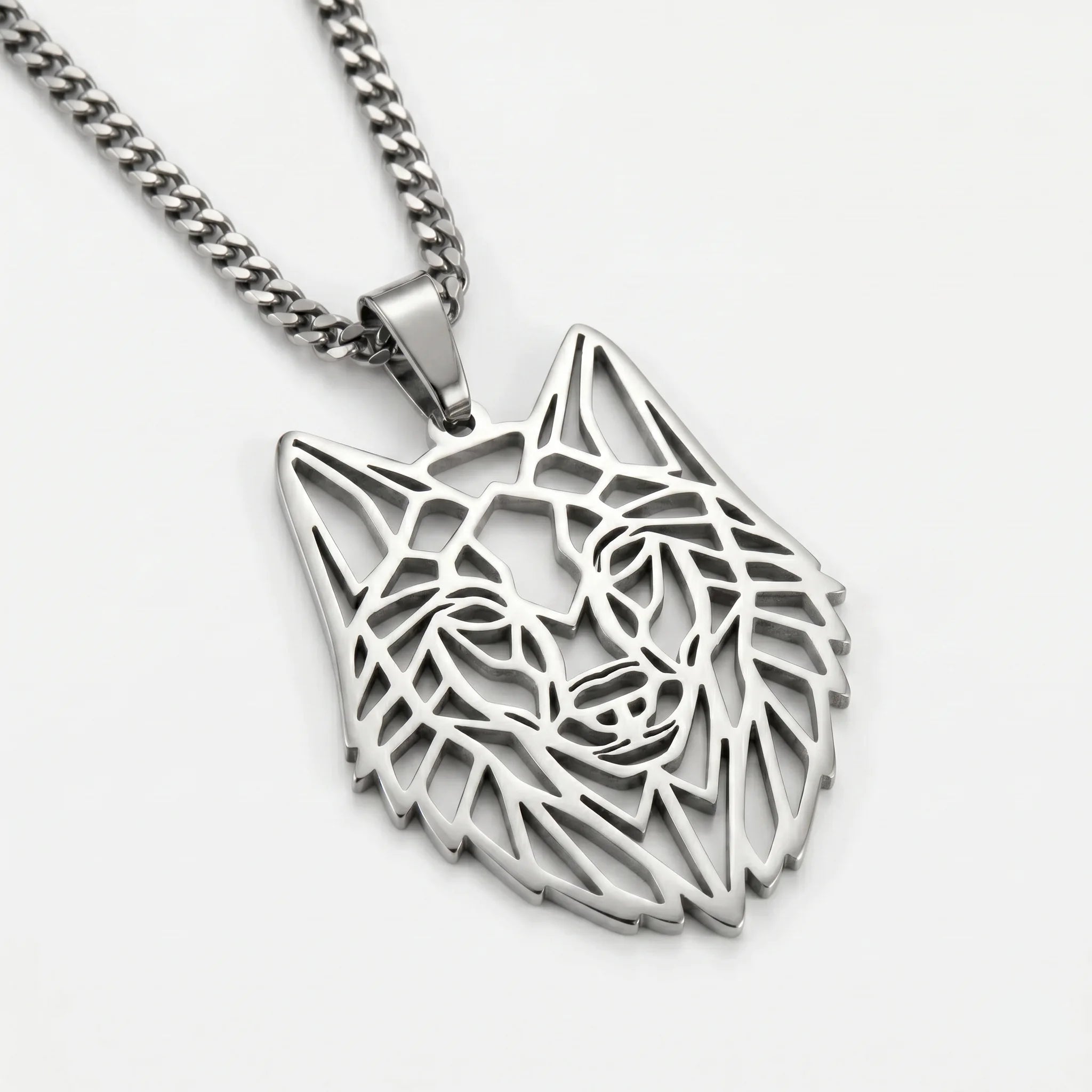 WOLF NECKLACE - SILVER
