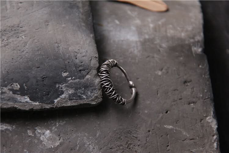 BRAIDED RING – SILVER - Boujisphere
