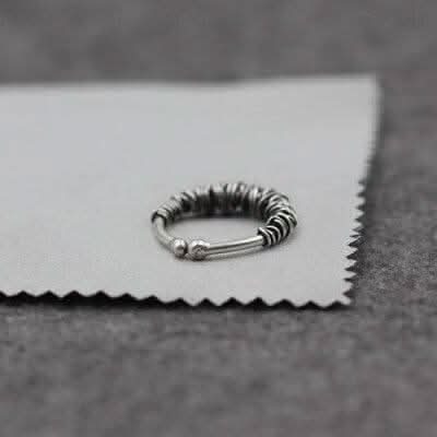 BRAIDED RING – SILVER - Boujisphere