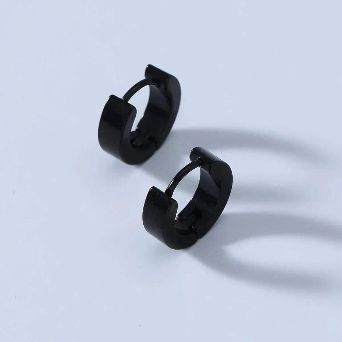 CIRCLE EARRING - BLACK - Boujisphere