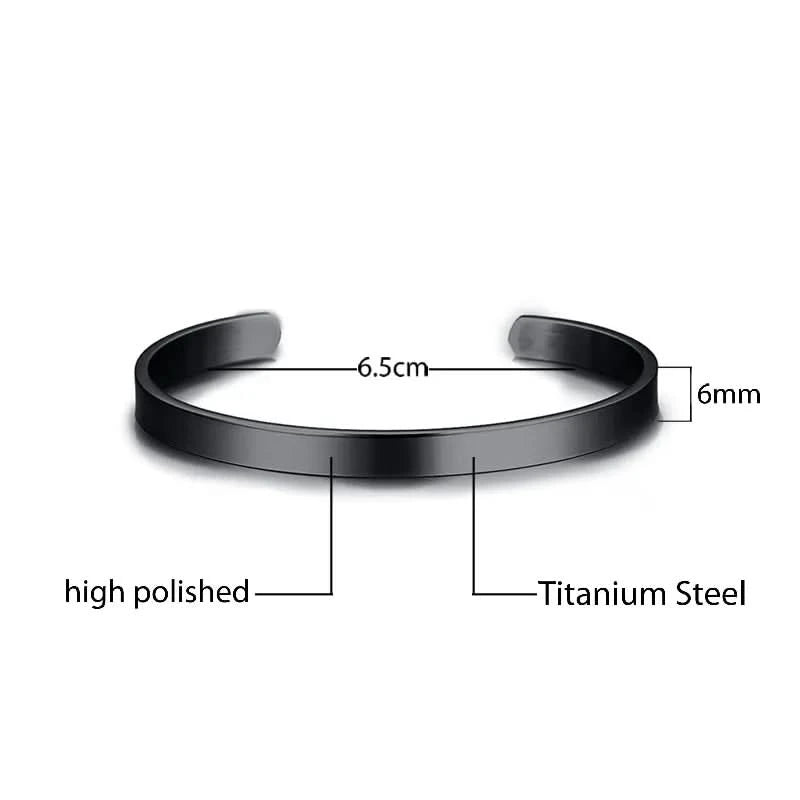 CUFF BRACELET - BLACK - Boujisphere