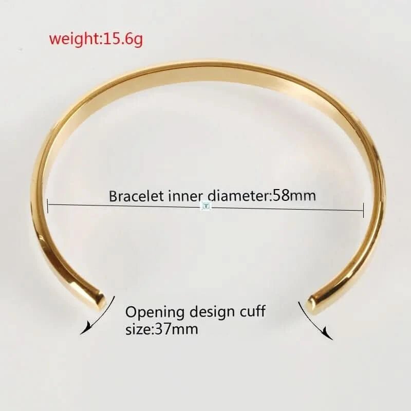 CUFF BRACELET - GOLD - Boujisphere
