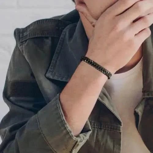 CURB BRACELET - BLACK - Boujisphere