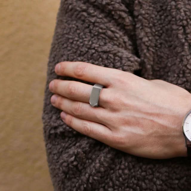 FLAT - TOP RING - SILVER - Boujisphere