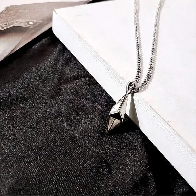 HEPHAESTUS DIAMOND NECKLACE - SILVER - Boujisphere